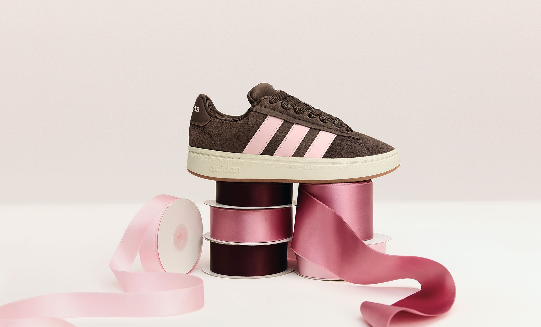 brown and pink adidas skate sneaker