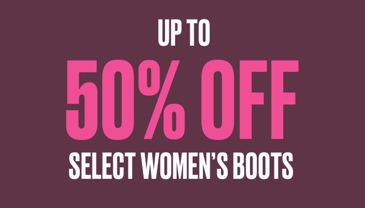 50 percent off womens boots