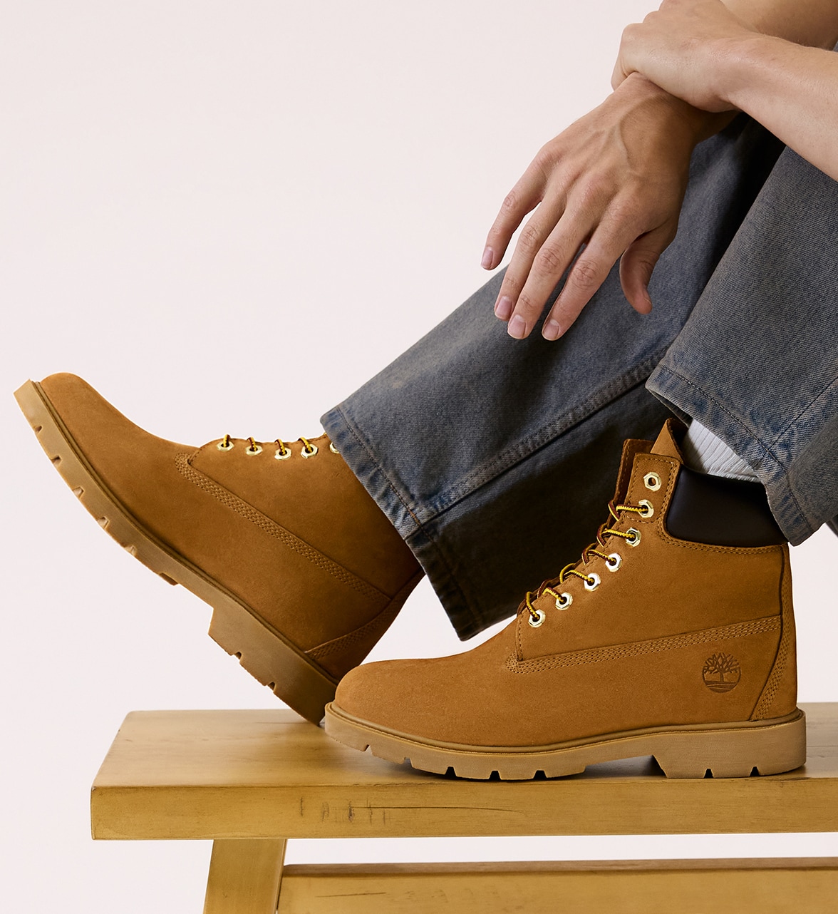 brown Timberland boots