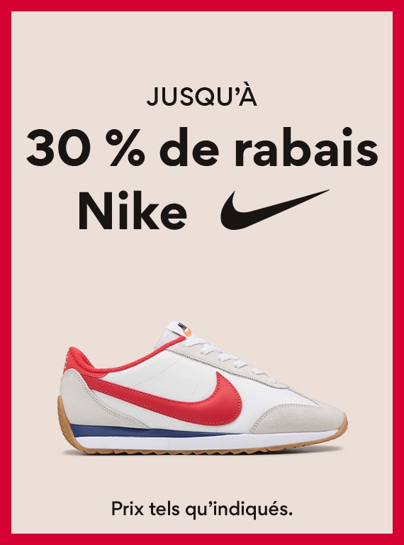 Jusqua 30% de rabais Nike