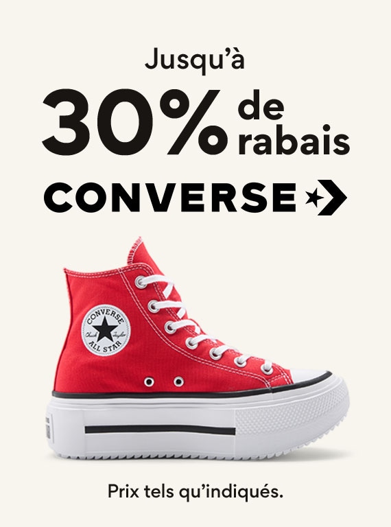 jusqua 30% de rabis converse