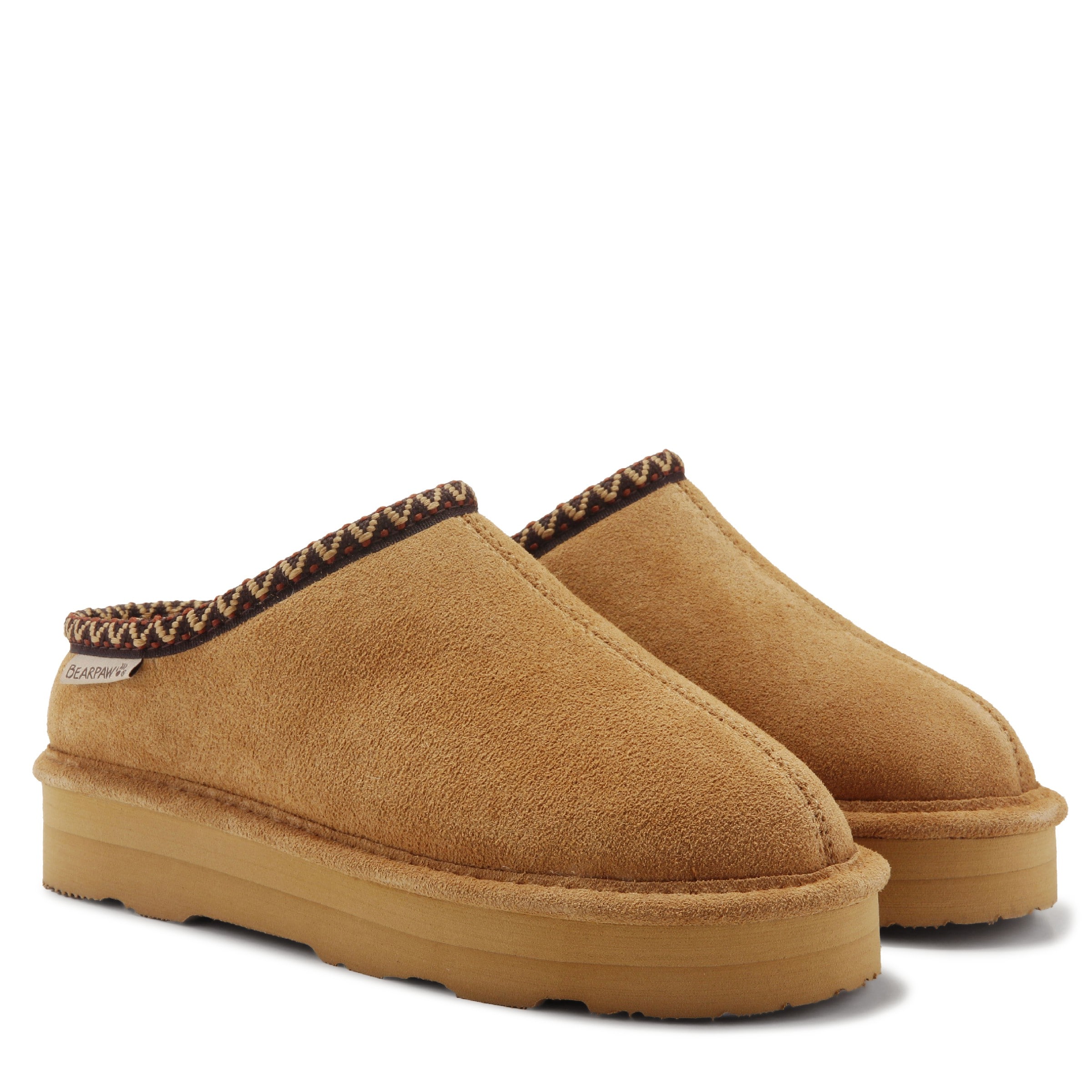 Bearpaw slippers in brown