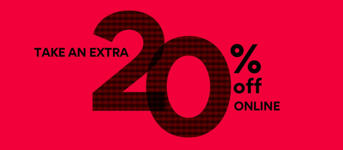 Take an extra 20% off online