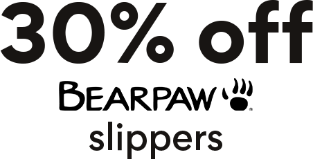 30% off Bearpaw slippers