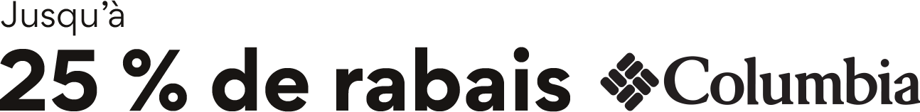 Jusqua 25% de rabais Columbia