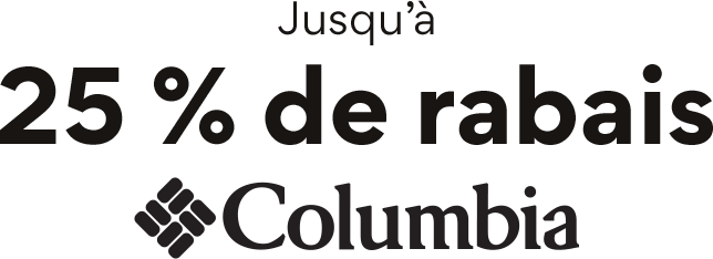 Jusqua 25% de rabais Columbia