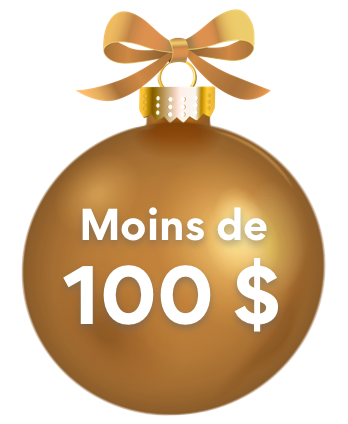 Moins de 100 $