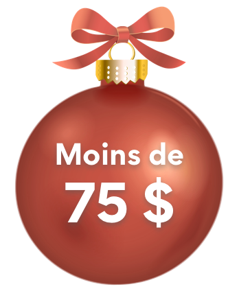 Moins de 75 $
