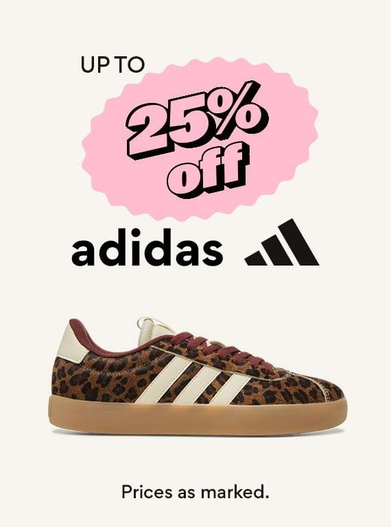 up to 25% off adidas