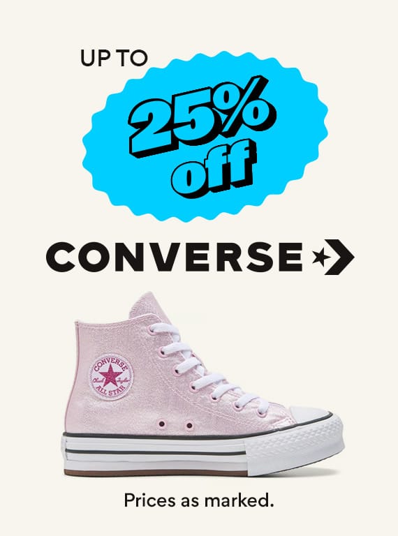 Up to 25% off Converse