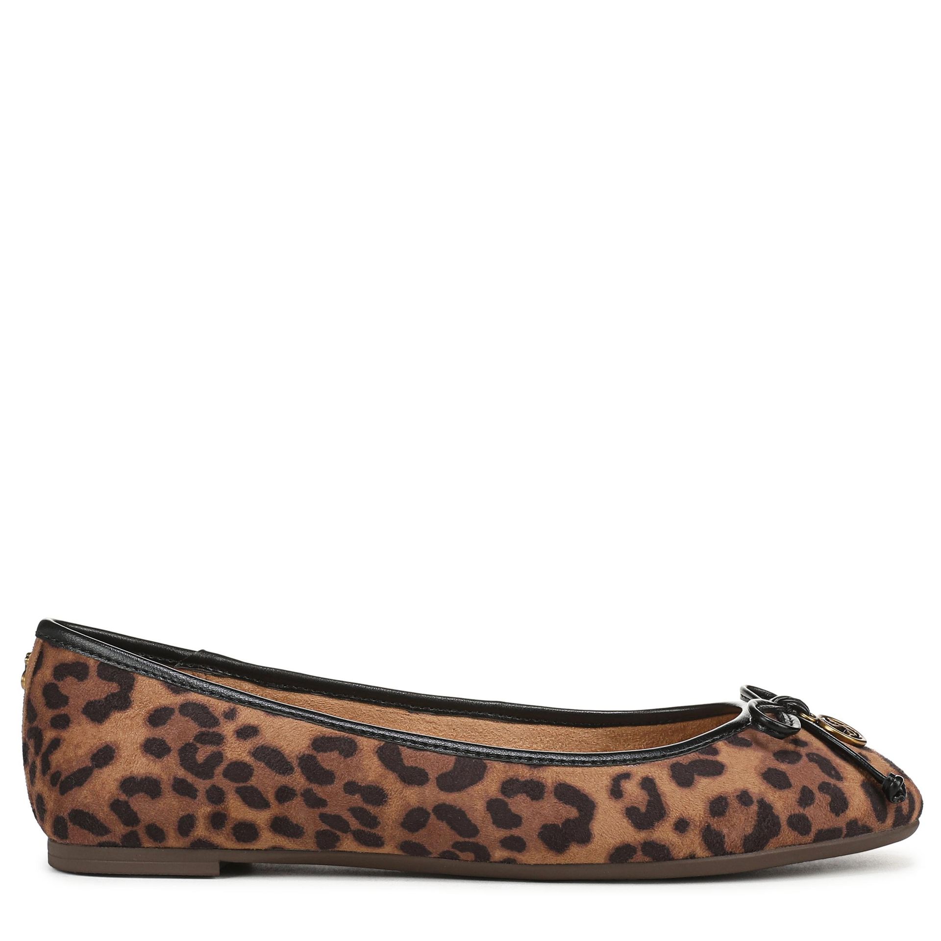 leopard ballet flats