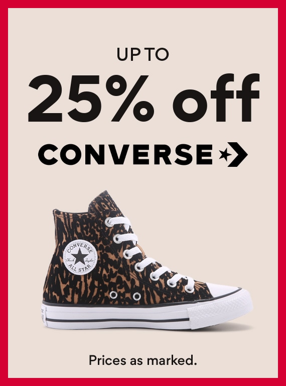 Up to 25% off Converse