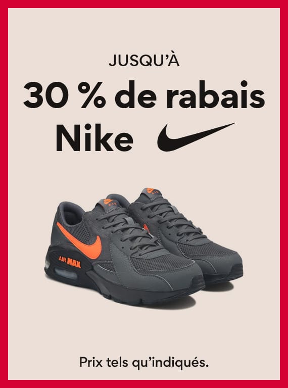Jusqu'a 30% de rabais Nike