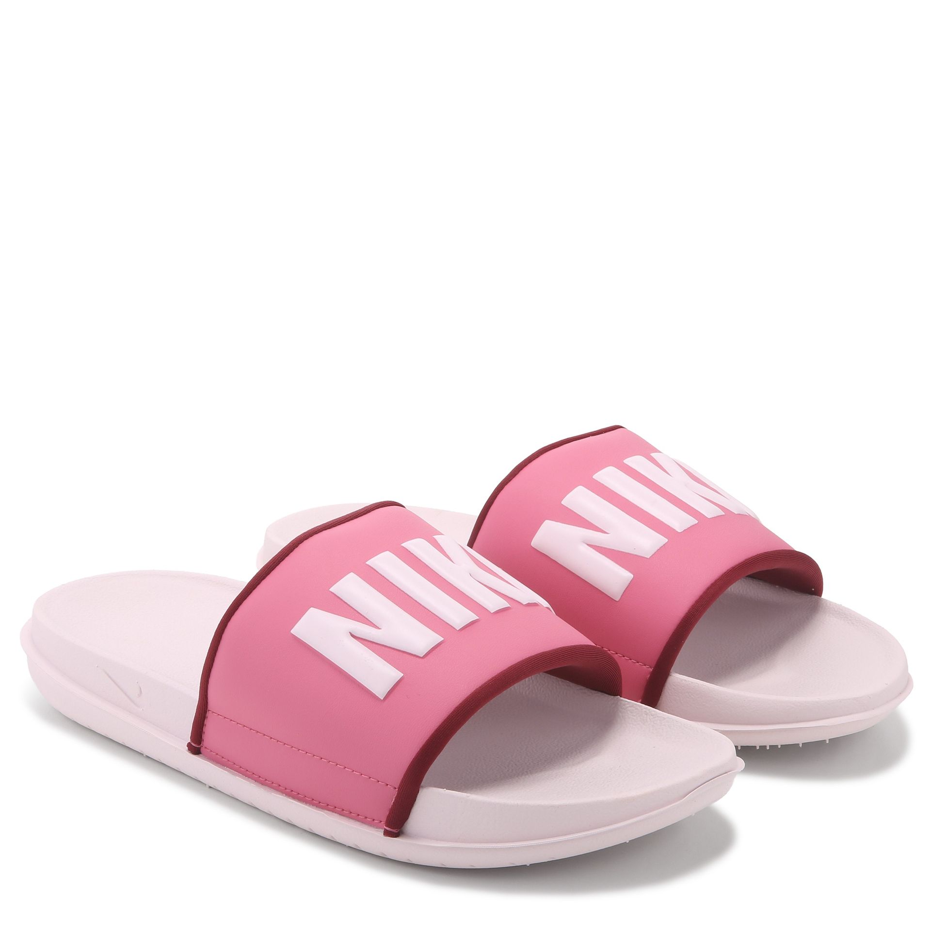 pink nike sport slides