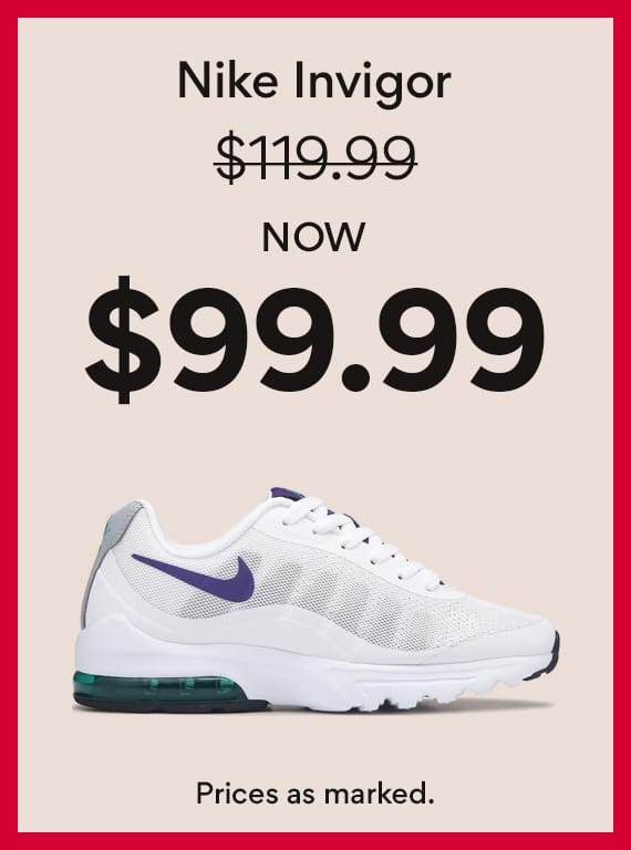 Nike Invigor now $99.99