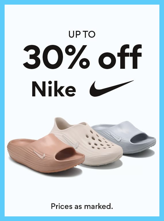 Up to 30% off Nike