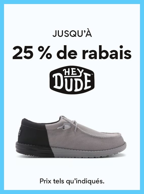 Jusqu'a 25% de rabais Heydude