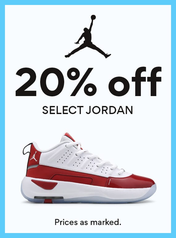 20% off select Jordan