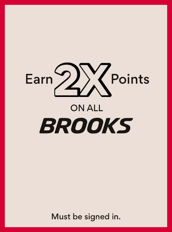 Earn 2X points on all Brooks