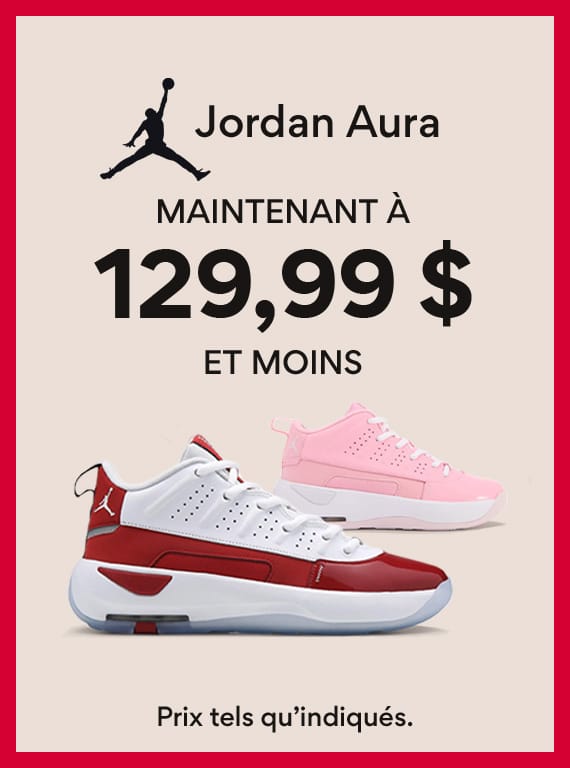 Jordan Aura Maintenant a 129,99 et moins