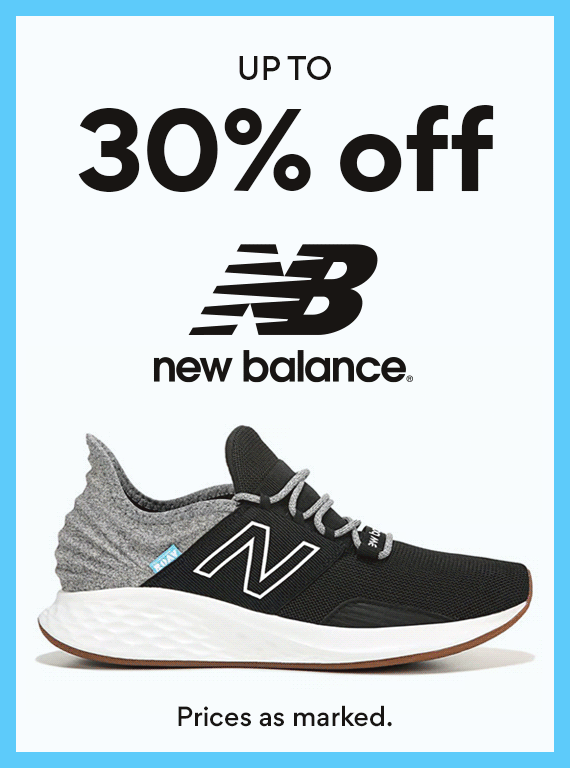 Up to 30% off New Balance