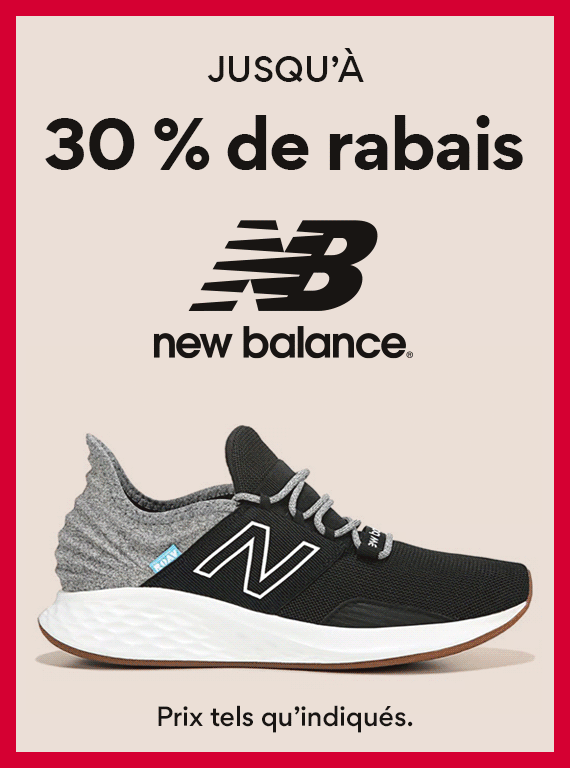 Jusqu'a 30% de rabais new balance