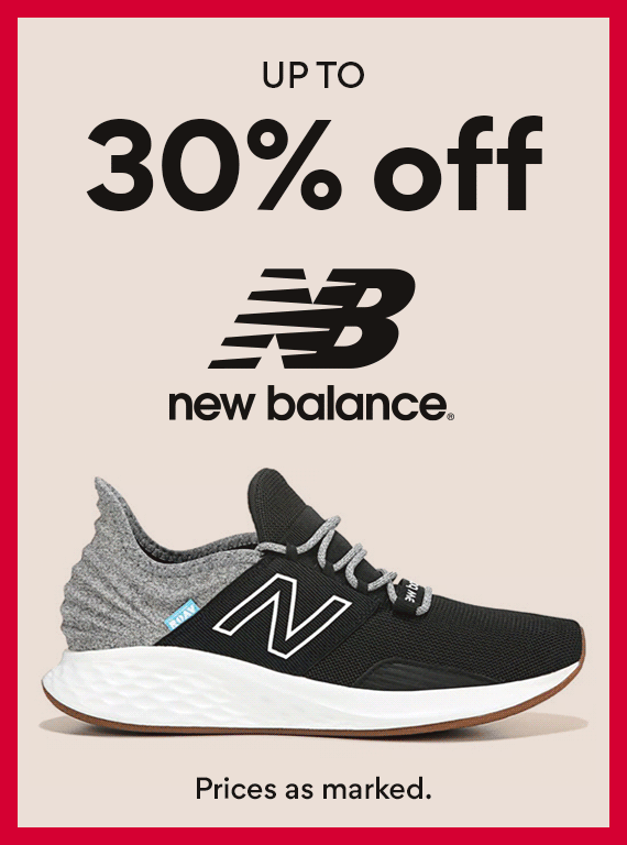 Up to 30% off New Balance
