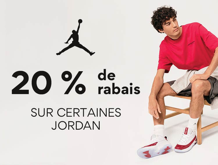 20% de rabais sur certaines Jordan