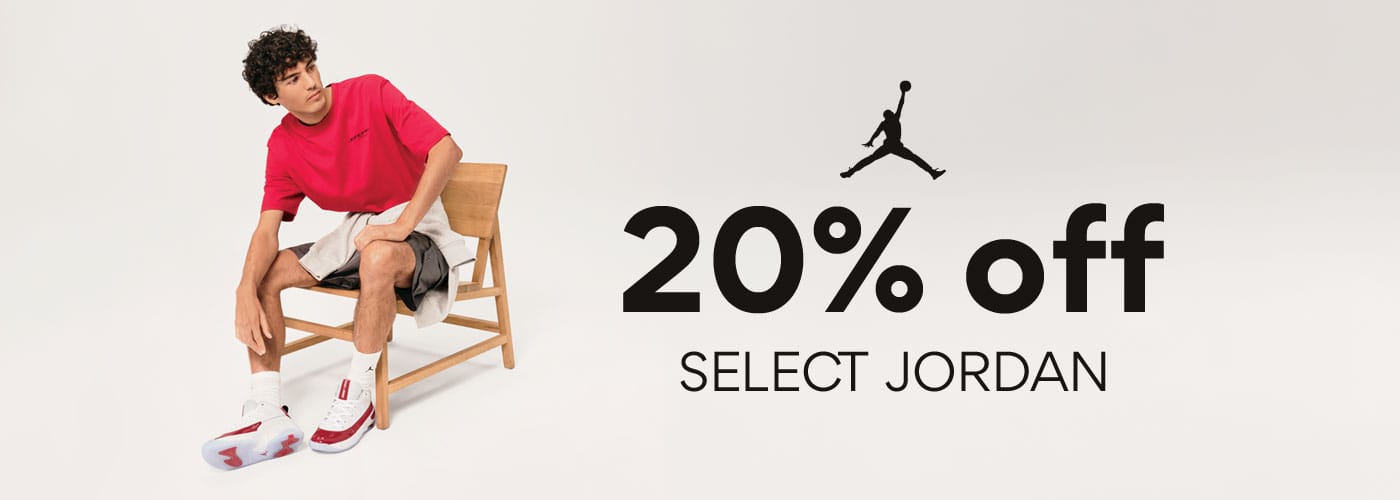 20% off select Jordan