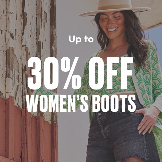 Up to 30% off women's boots