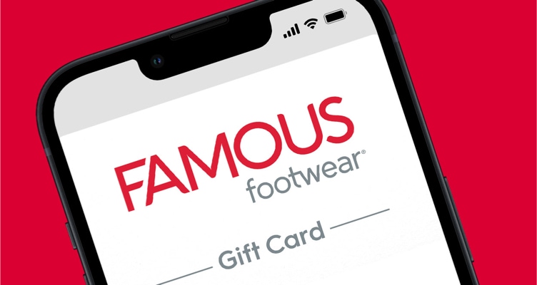 Holiday 2021 eGift Cards Famous Footwear