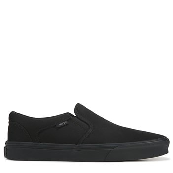 black slip on vans famous footwear