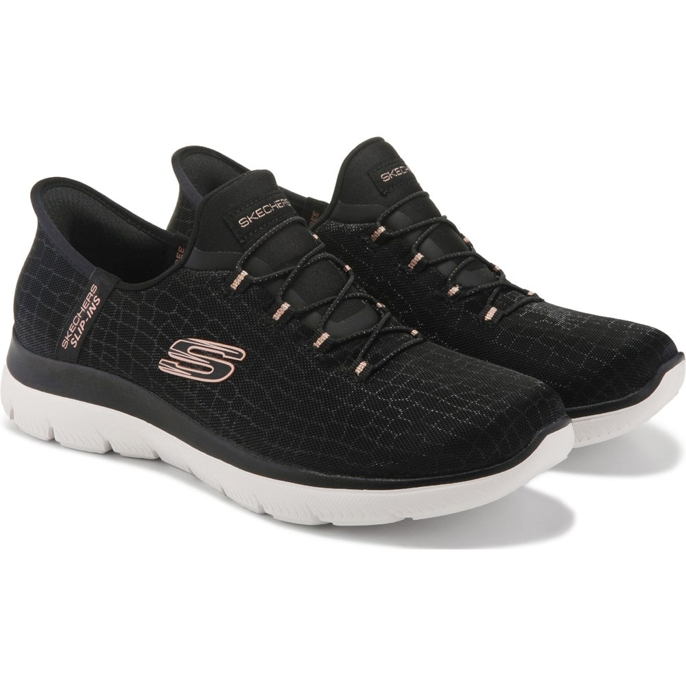 Skechers Women's Summits Medium/Wide Slip-ins Sneaker Famous