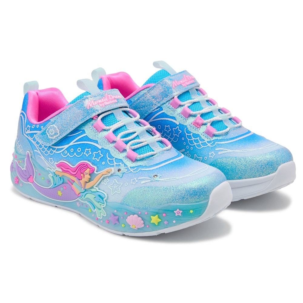 Skechers Kids' Mermaid Dream Light Up Sneaker Little/Big Kid