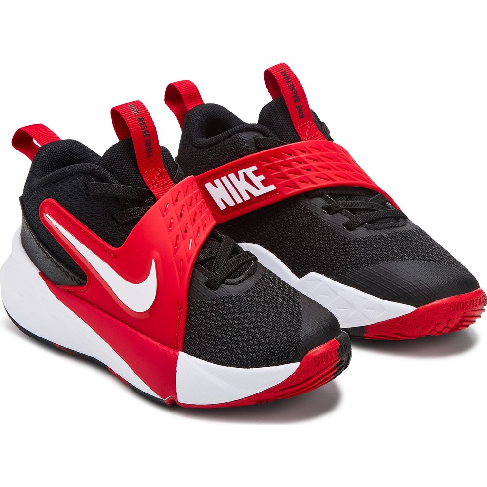 red nike youth basketball shoes
