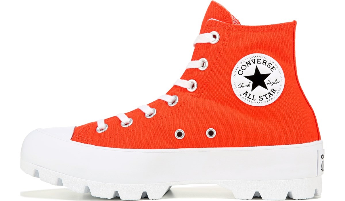 Converse lugged high top orange Clearance