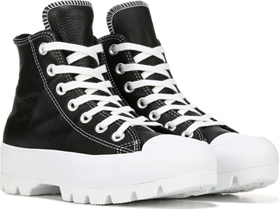 Women's Chuck Taylor Leather Lugged High Top Shoe