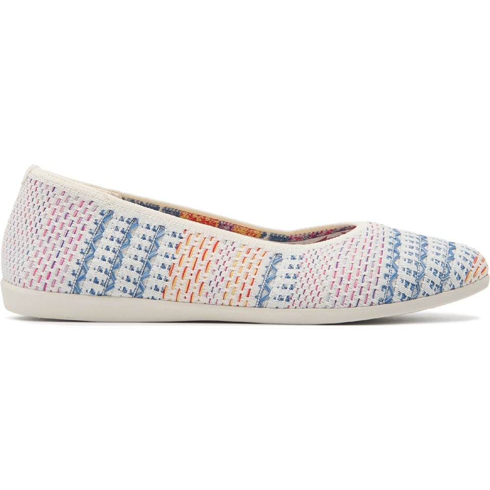 Women's Cleo Square Blissful Soul Ribbed Knit Flat