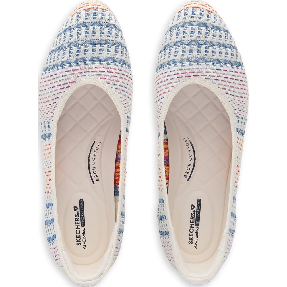 Women's Cleo Square Blissful Soul Ribbed Knit Flat