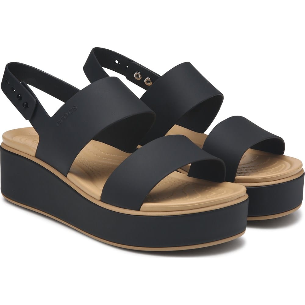 ［ララ】クロックス　brooklyn mid wedge 厚底サンダル Crocs Women's Brooklyn Wrap Platform Sandal | Famous Footwear Canada