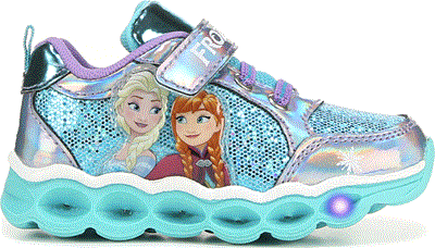Chaussure sport à lumières La reine des neiges pour fille