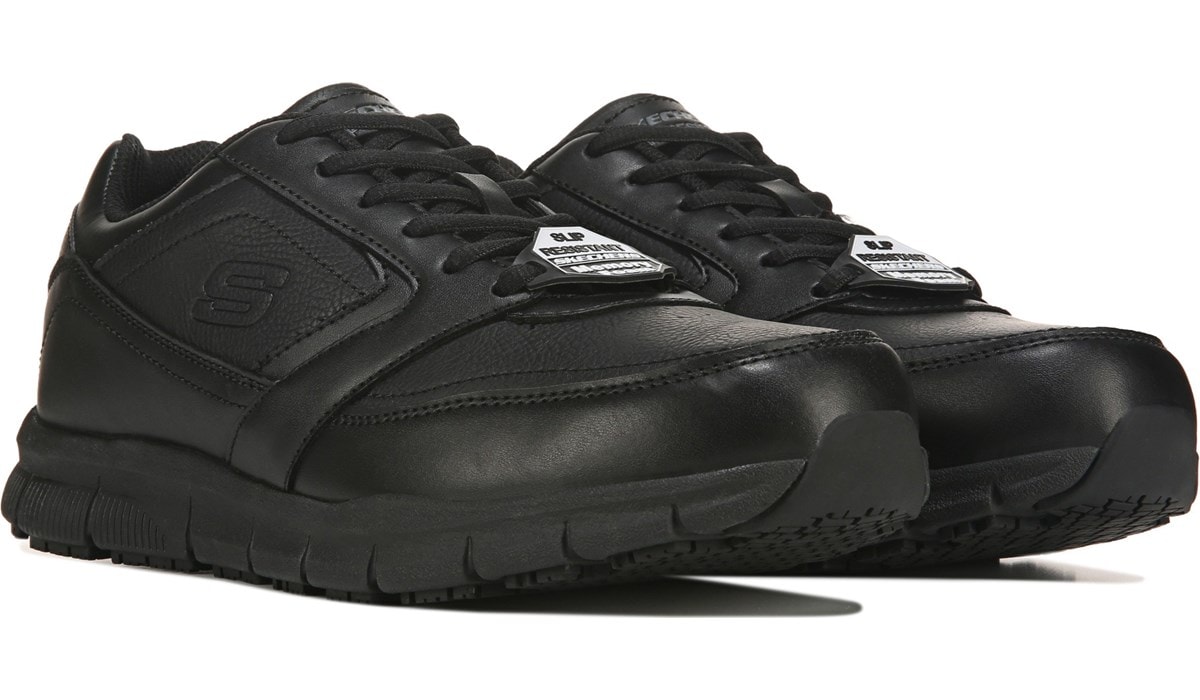 Skechers Work Men's Nampa Wide Slip Resistant Work Sneaker, Work and