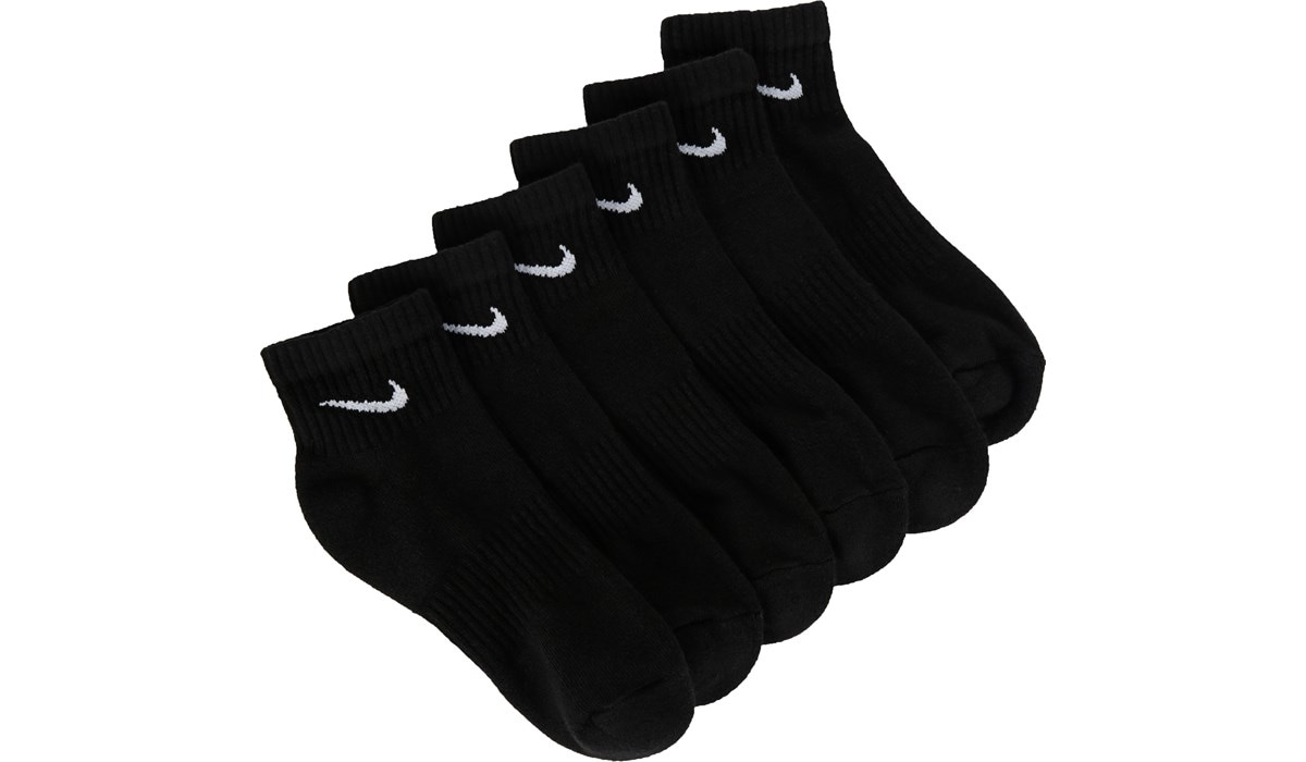 Nike Socquettes rembourrées de taille moyenne pour enfants (6 paires),  Chaussettes, Famous Footwear