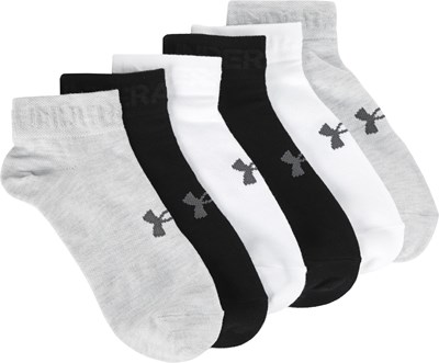 Under Armour Women's 6 Pack Essential 2.0 No Show Socks