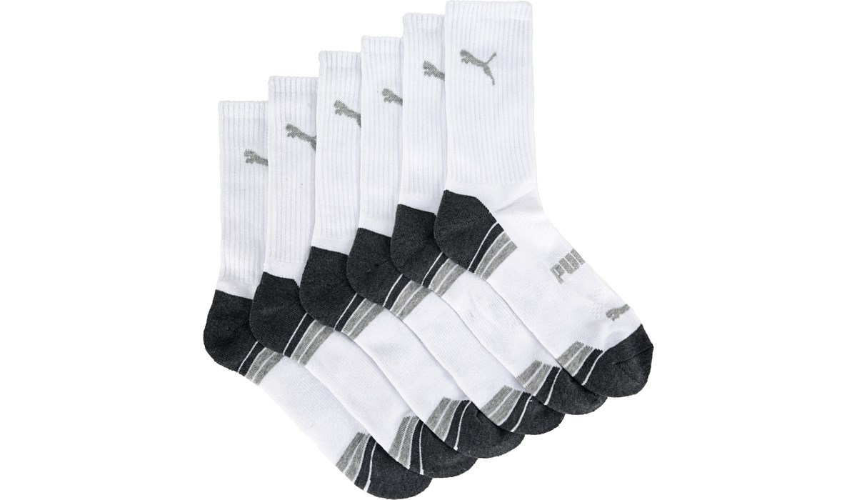 Men's 6 Pack Crew Athletic Socks - Right